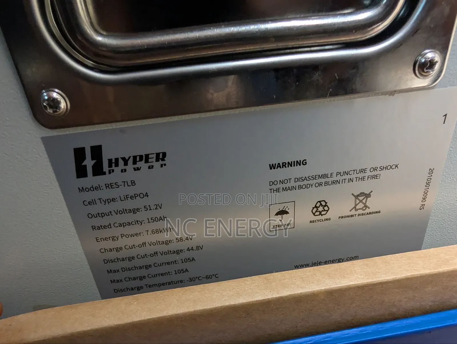 Hyper Lifepo4  Battery  5years Warranty.