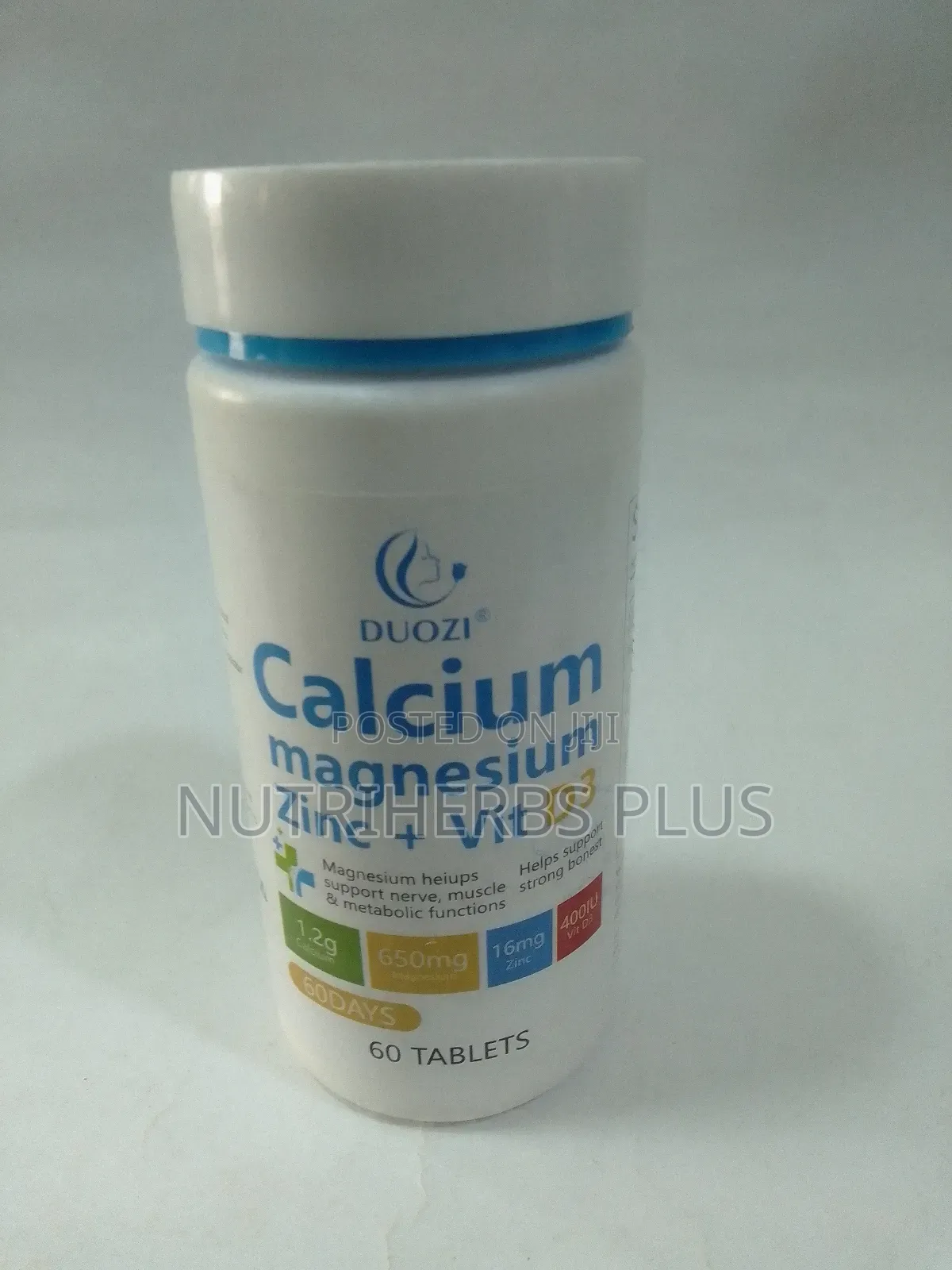 Calcium Magnesium Zinc+ Vitamin D3: For Bones, Muscle Immune Defence