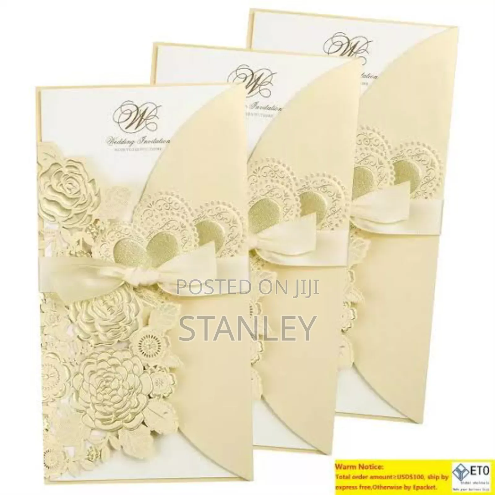Laser Cut Wedding Invitation Card