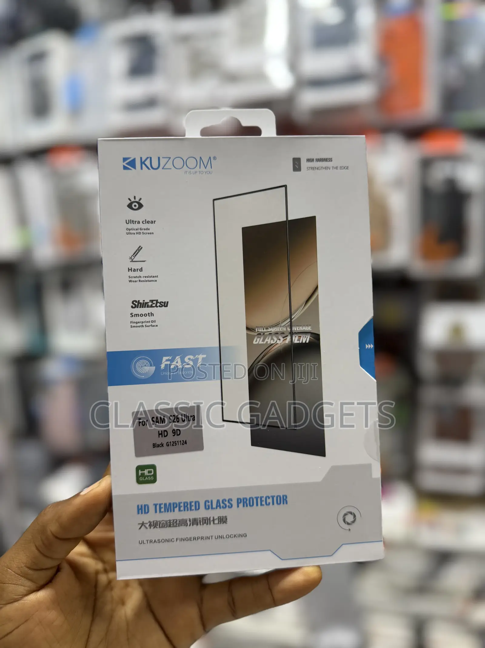 Kuzoom Anti-Spy and Clear Screen Protector for Samsung S26 / S26 Plus