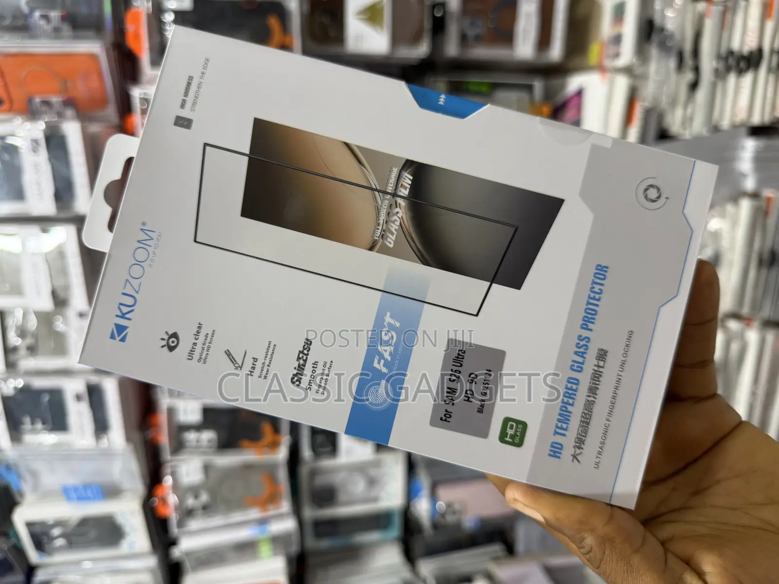 Kuzoom Anti-Spy and Clear Screen Protector for Samsung S26 / S26 Plus