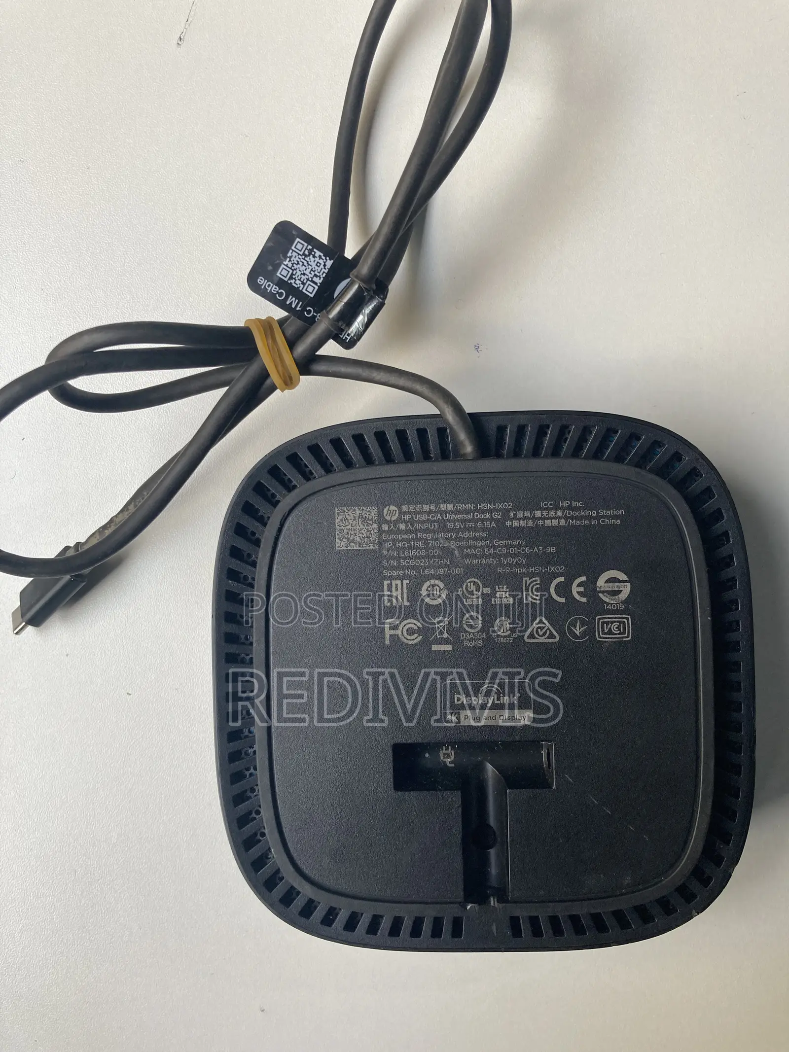HP USB-C/a Universal Dock G2.