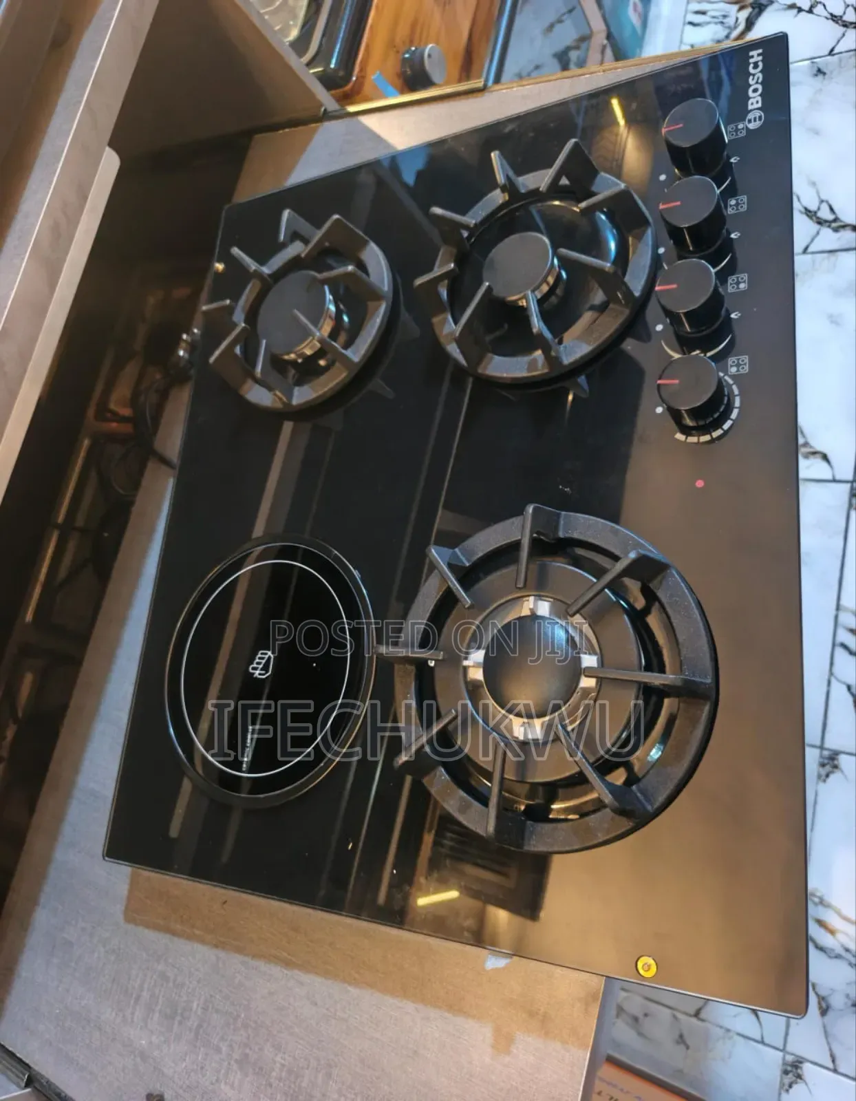 Original Bosch 60x60cm Built-in Luxury 3+1 Gas Electric Cooker Hob