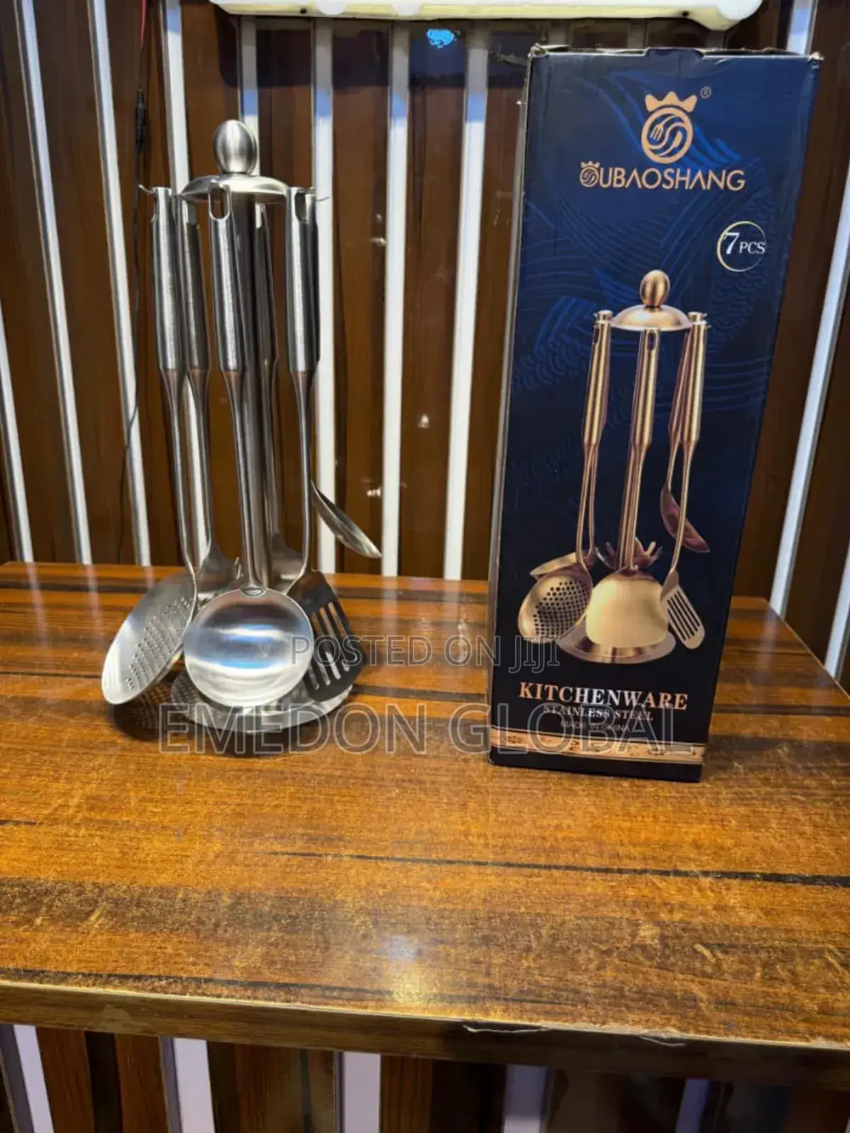 Quality 7pcs 304 Stainless Steel Silver Cooking Spoon