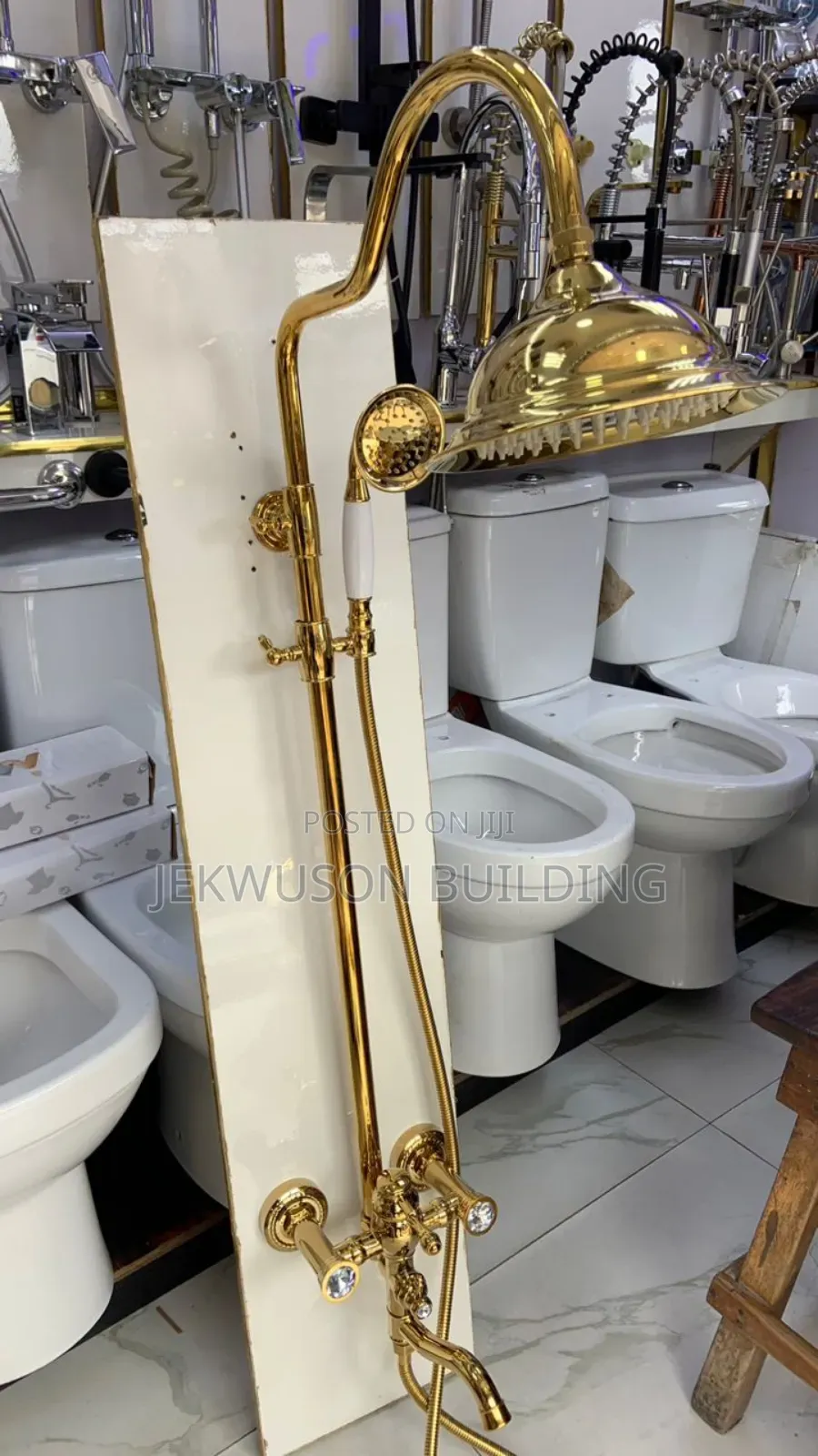 Gold Shower Mixer Tap