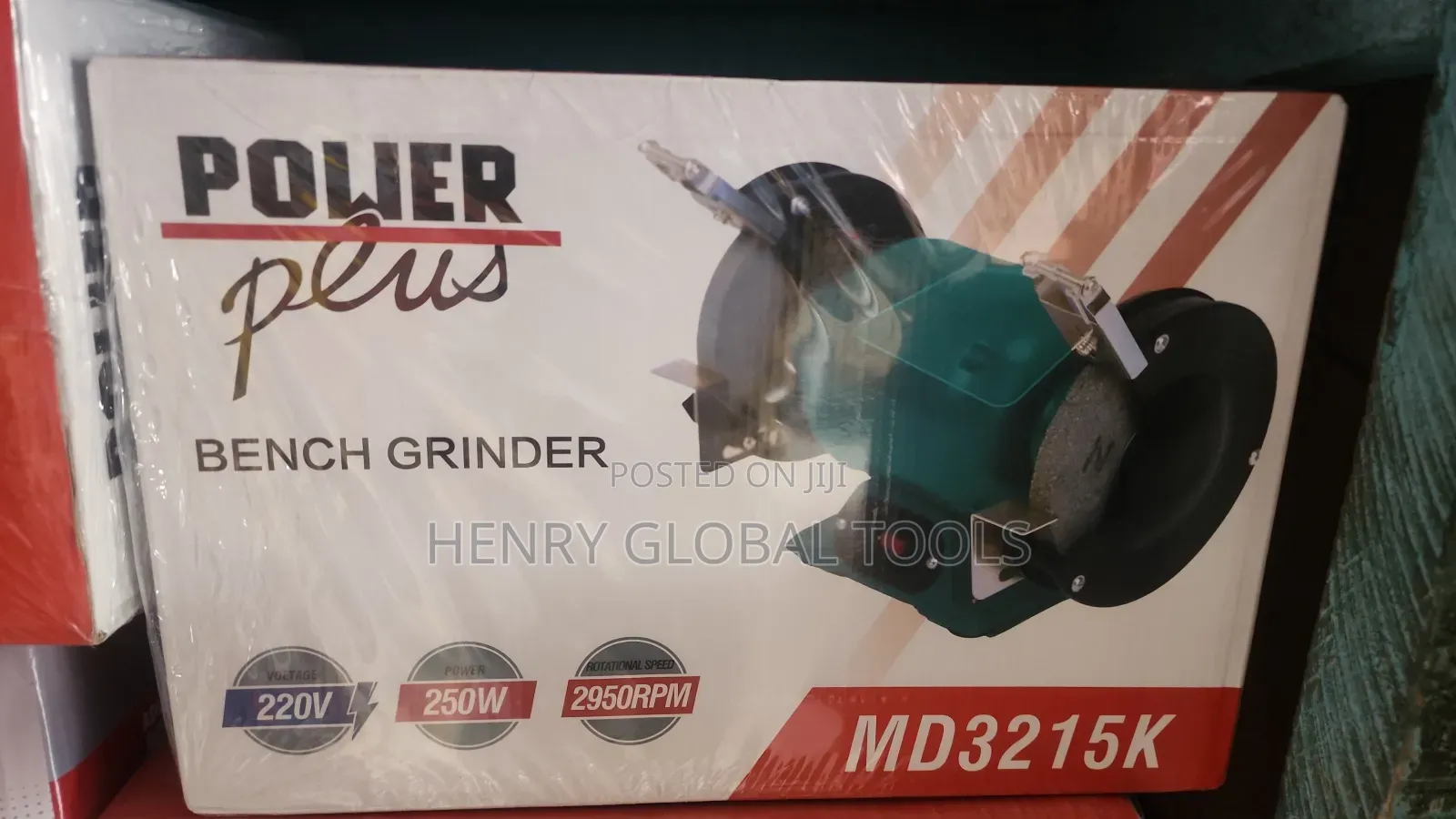6" 250w Power Plus Bench Grinder