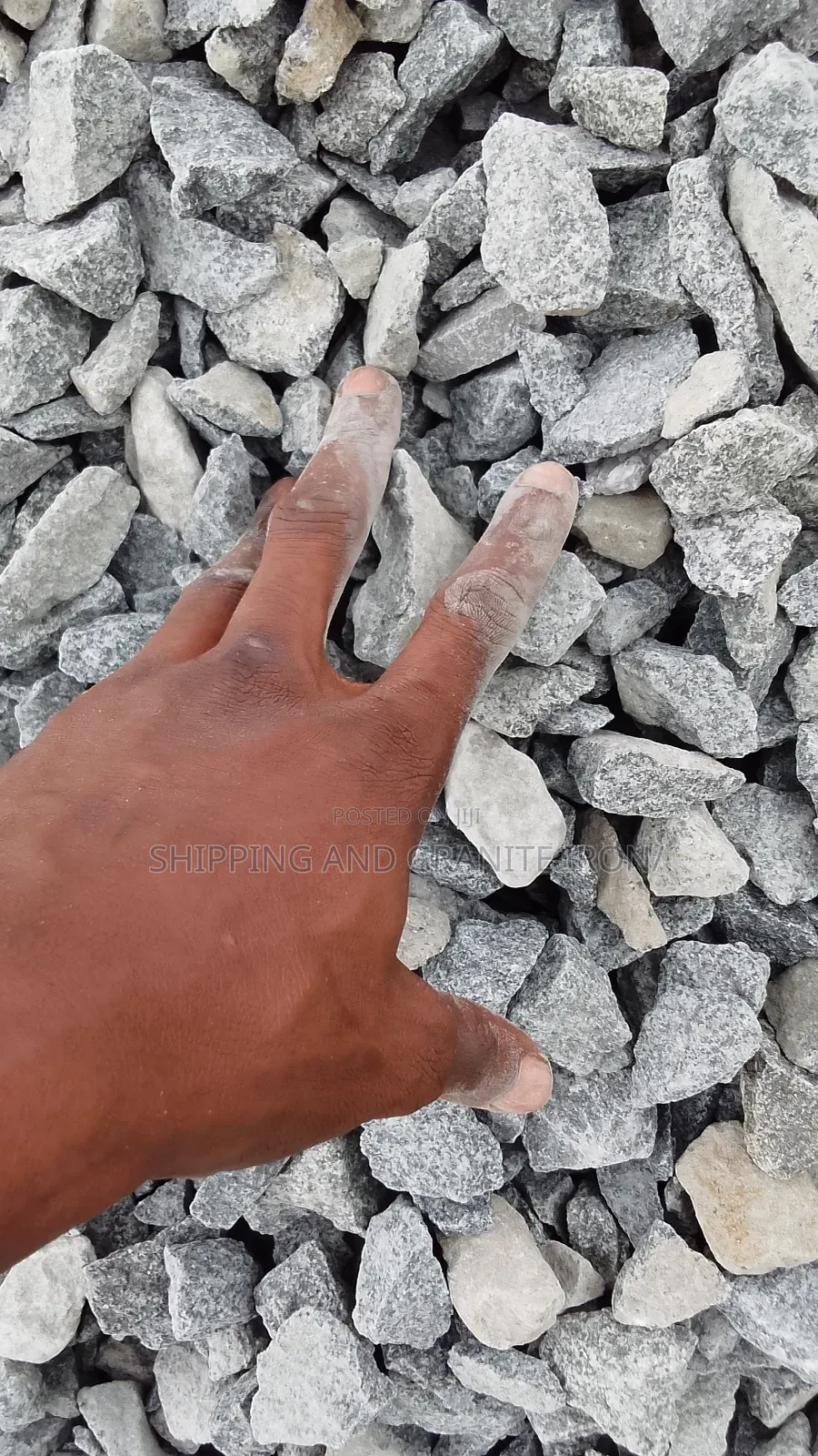 Mining Granite and Chipping for Construction Project Use
