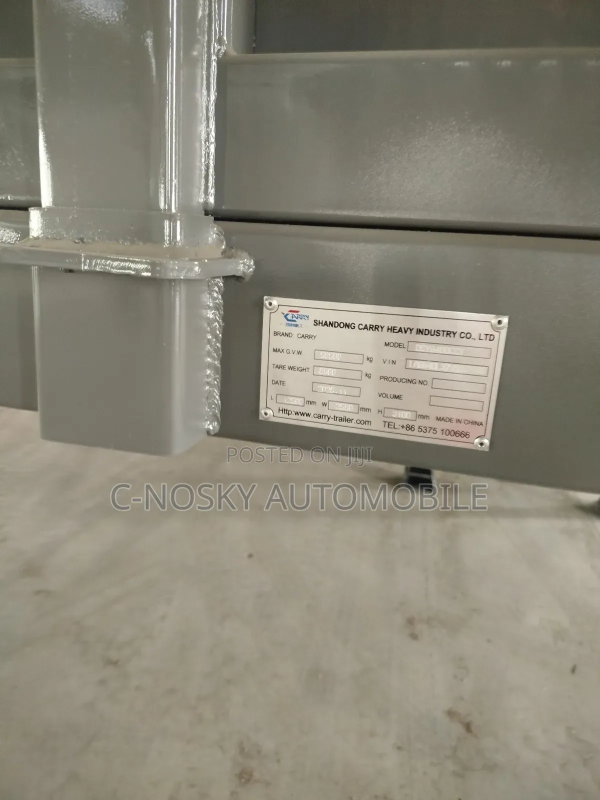 Brand New Sided Trailer Back