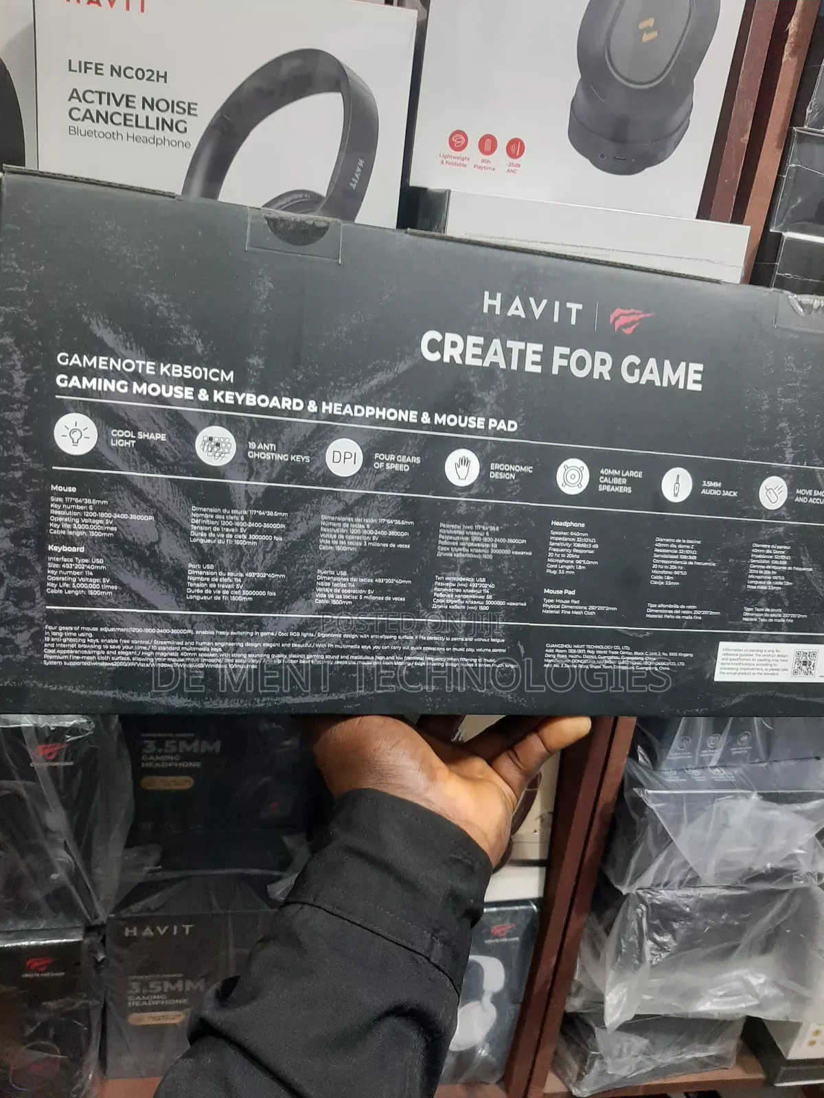 Havit Gamenote Kb501cm 4 in 1 Gaming Combo