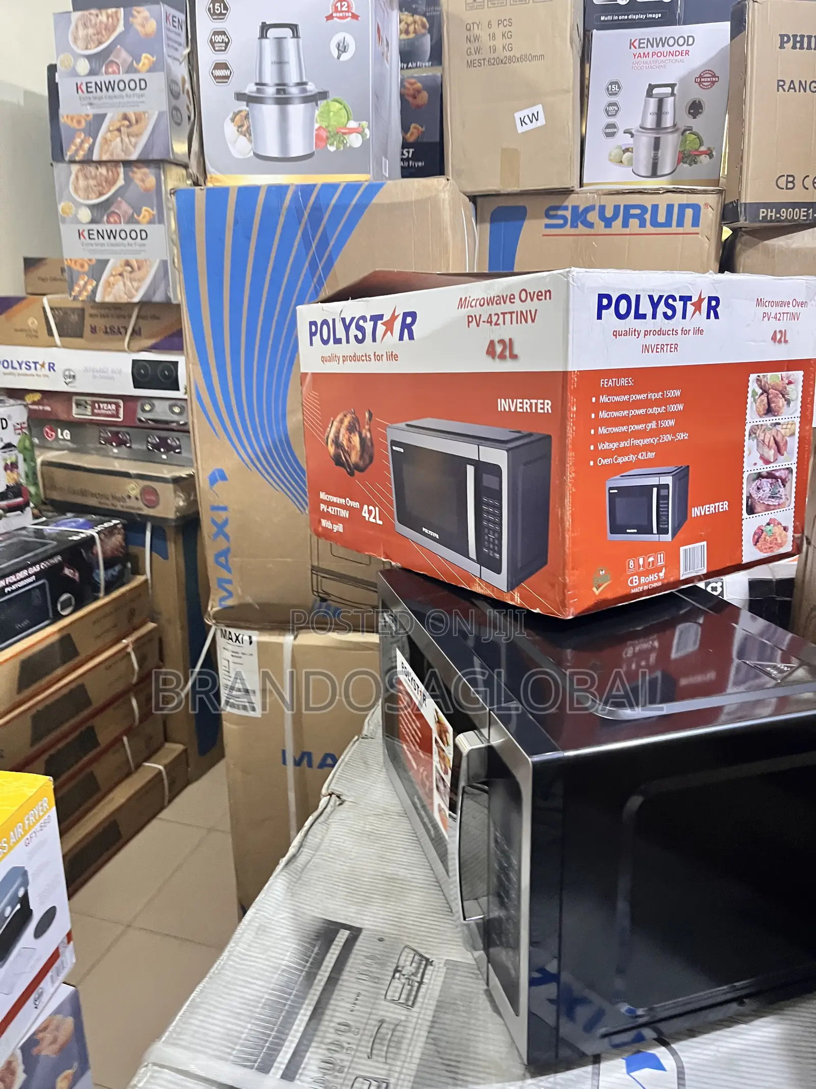 Multi-Use Polystar 42l Microwave With Grill Pv-42ttinv