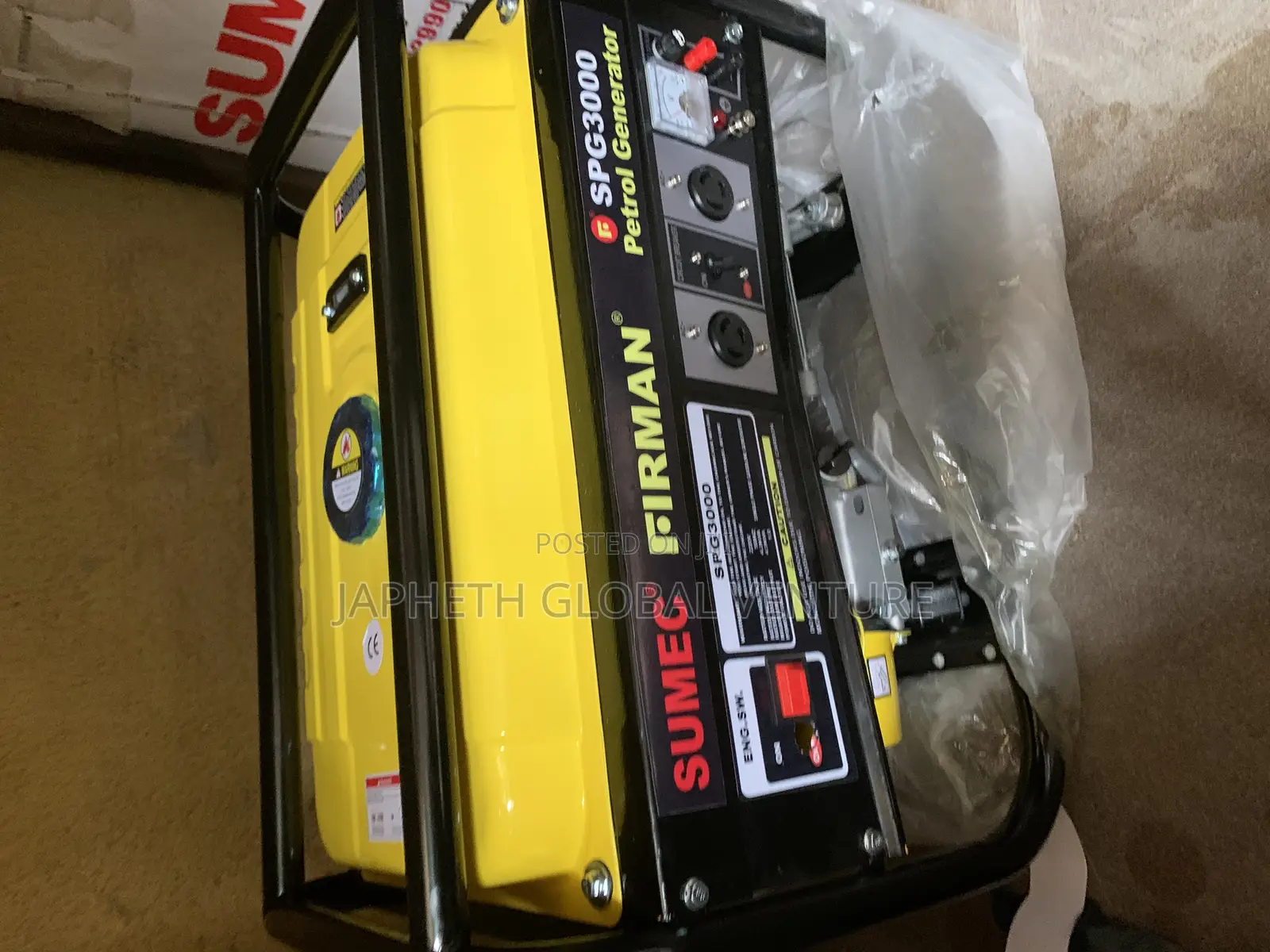 Sumec Firman Generator 4.5kva 100% Copper Coil