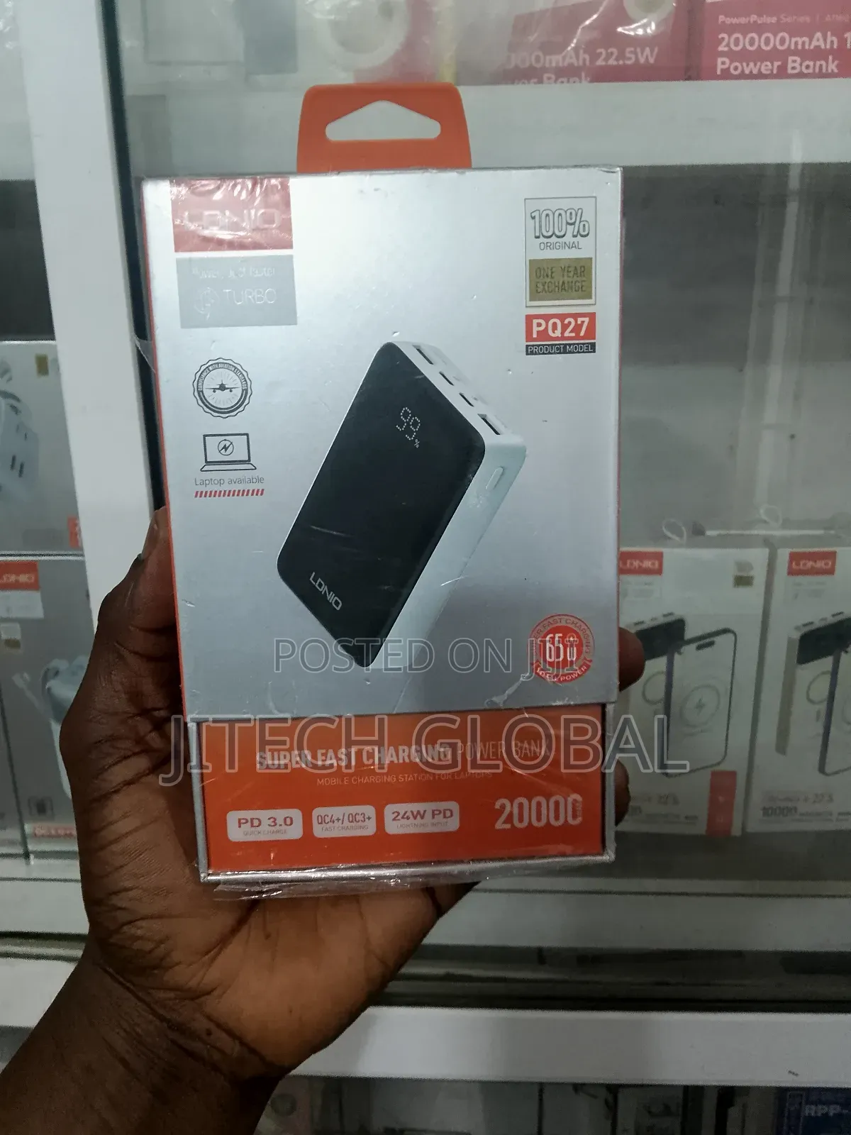Ldnio Pq27 Larger Capacity Powerbank 20000mah Portable Pd 65w .