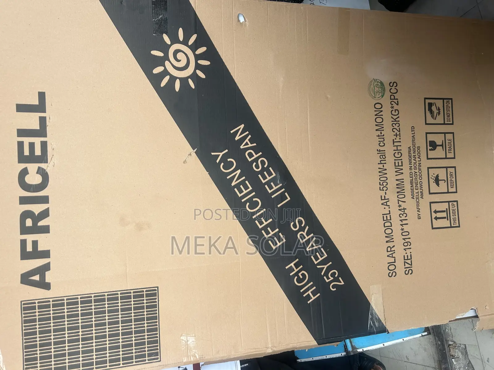 Africell 550w Mono-Crystalline Solar Panel