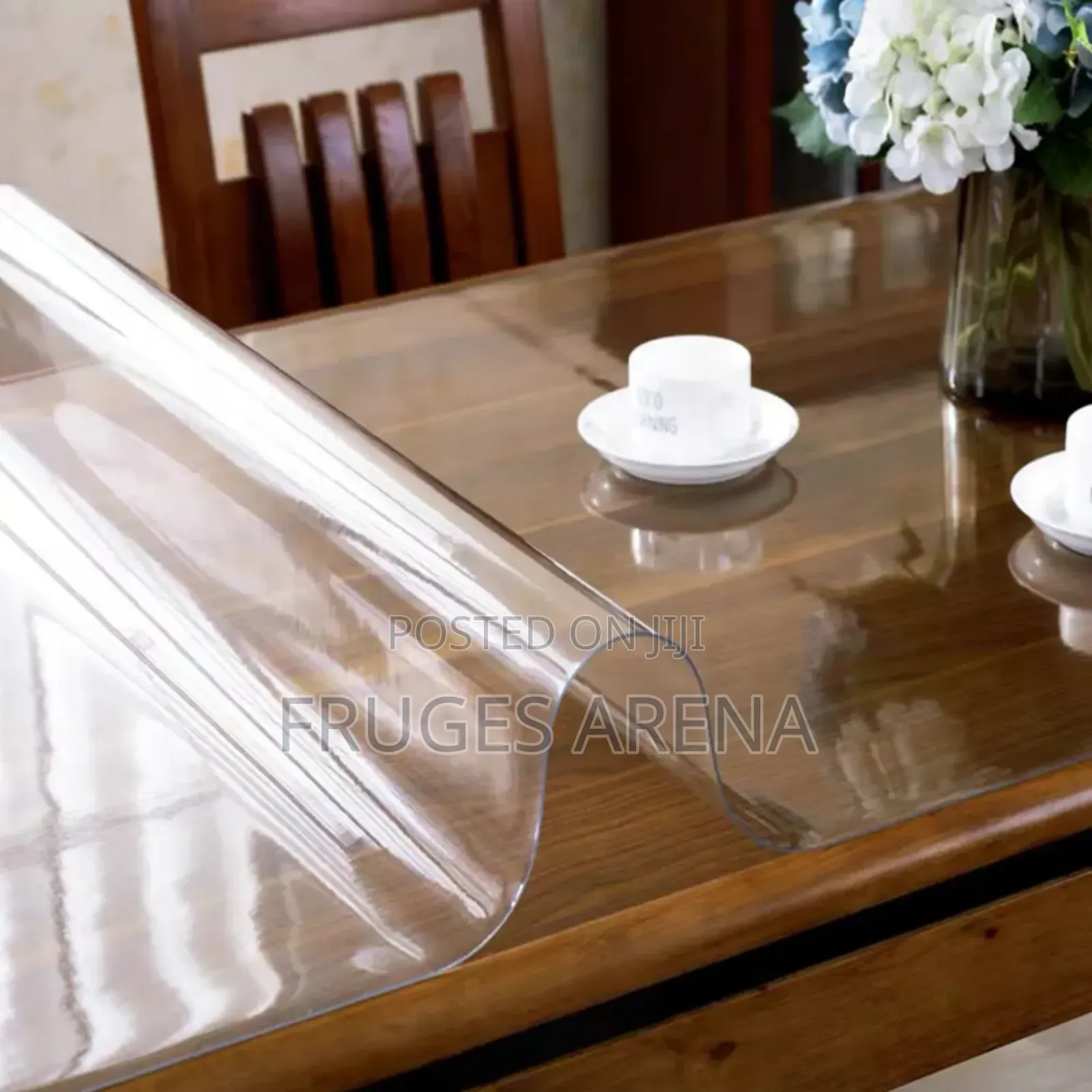 Crystal Clear 2mm PVC Table Mat – Waterproof Heat Resistant Cover