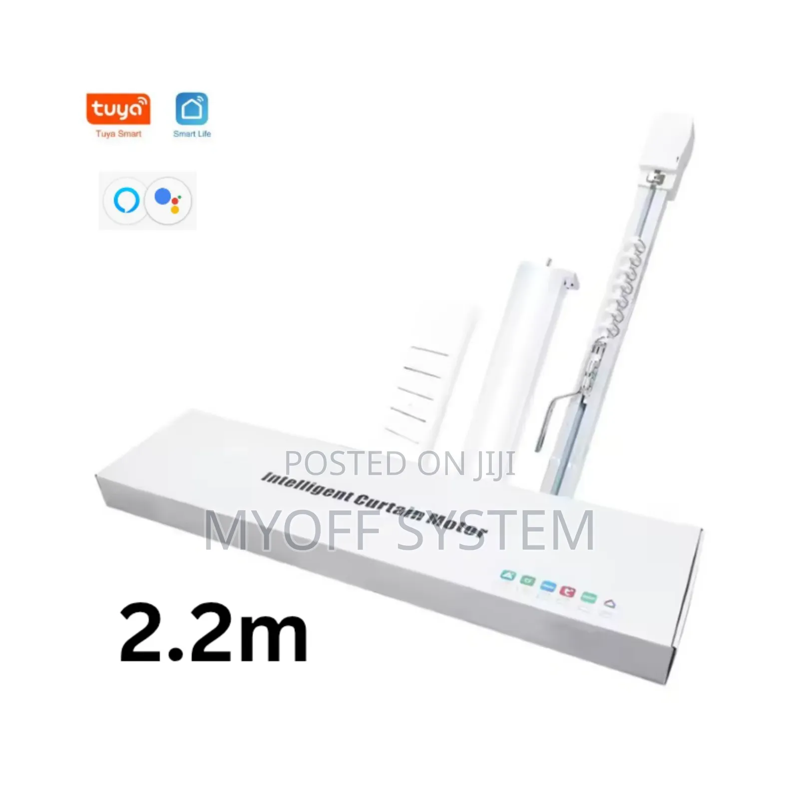 2.2m Tuya Wi-Fi Smart Curtain Rails and Motor