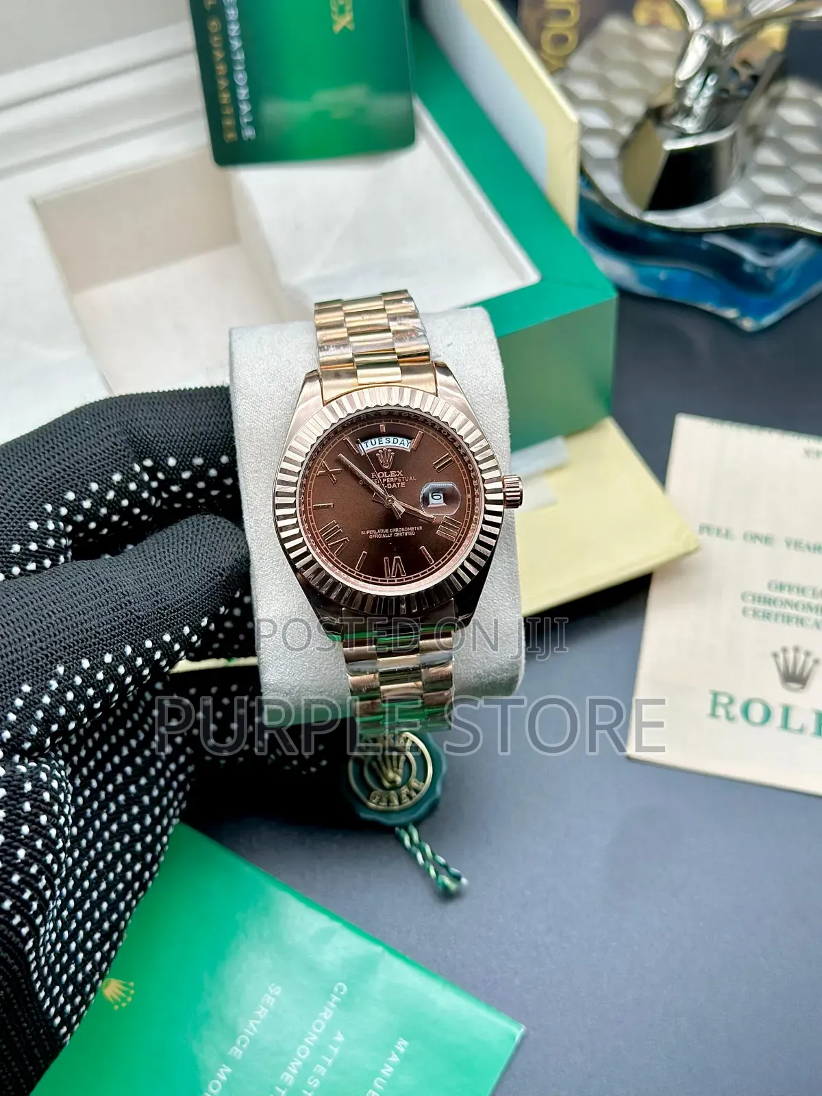 Rolex Auto Movement Full Date Watch