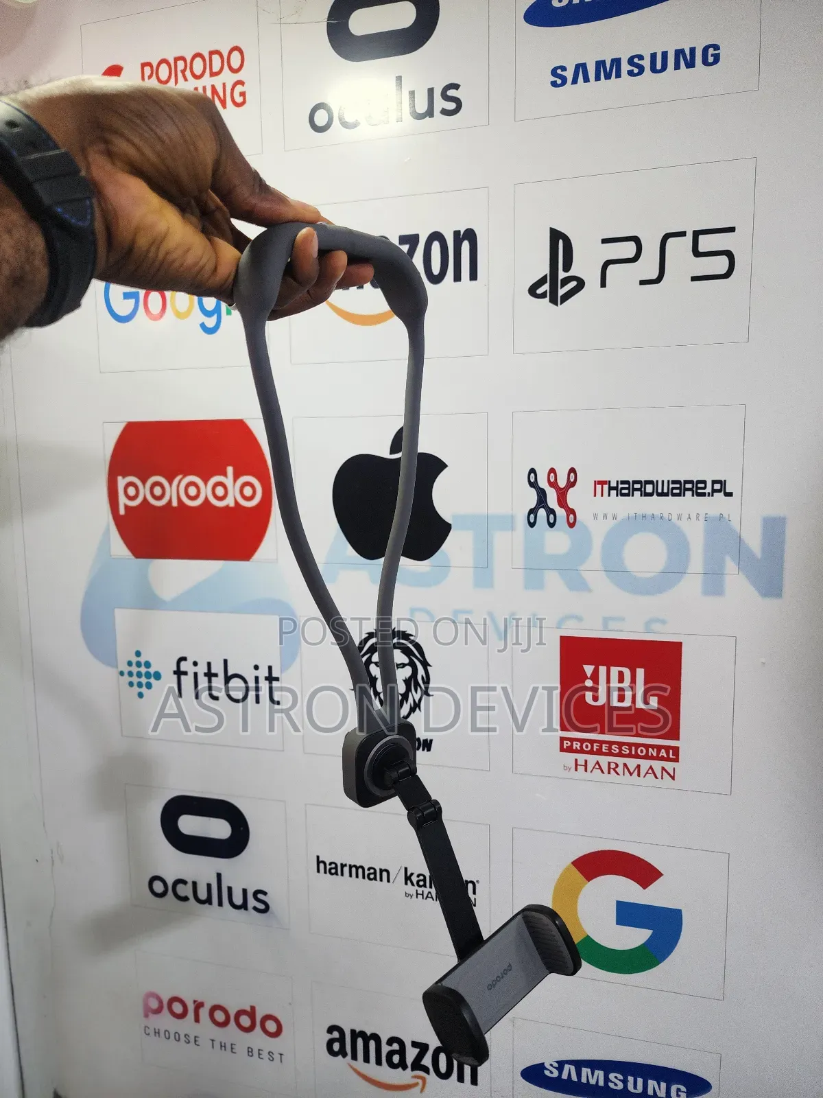 Porodo Smartphone Neck Mount - Black