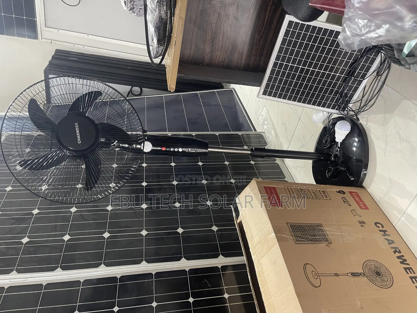 Dc/Ac Reachable Solar Fan