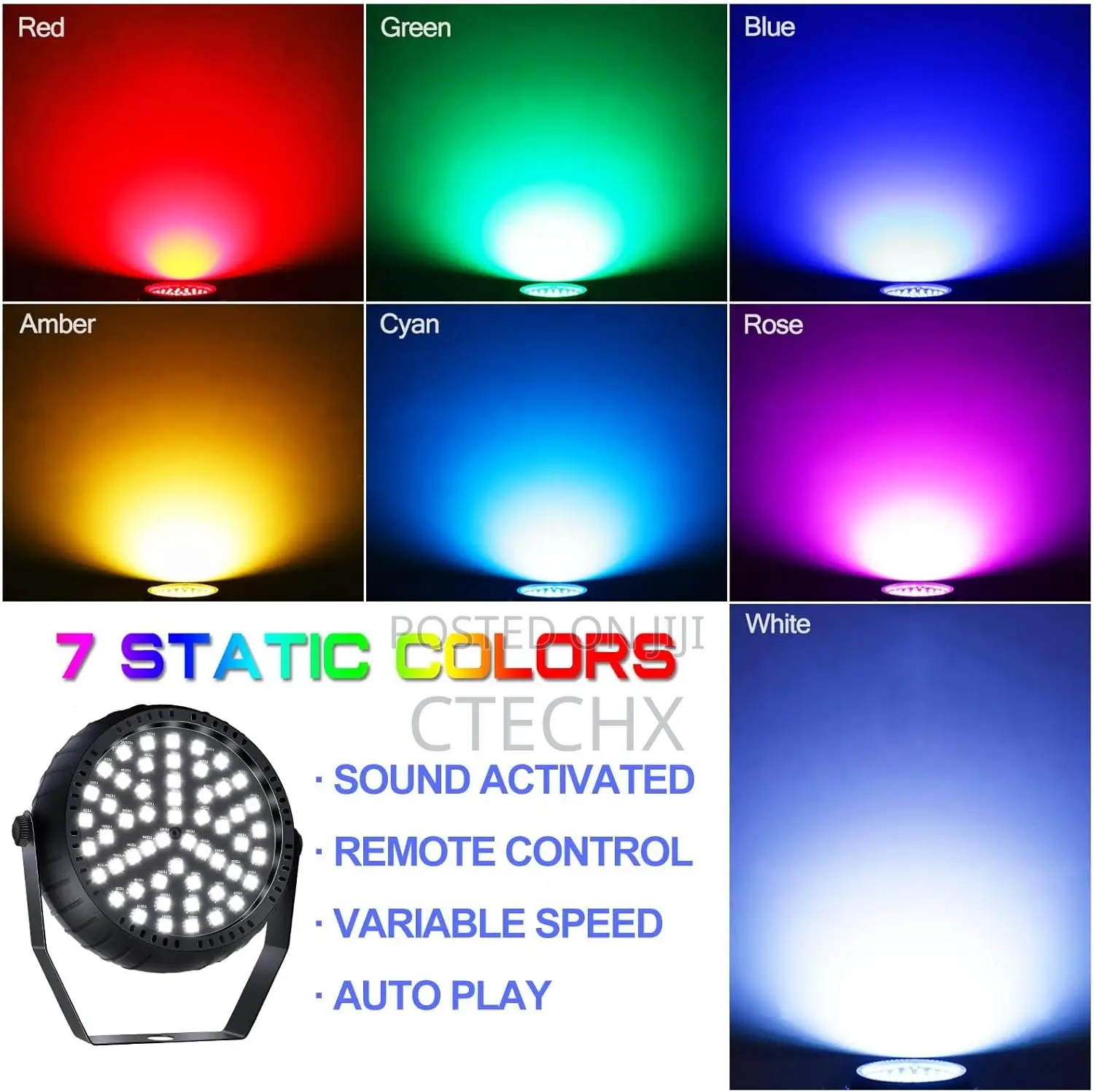 Colorful Strobe Light for Party, Super-Bright 54 RGB Led Strobe Lights