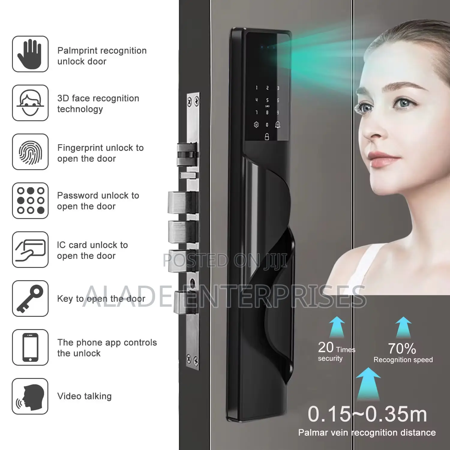 Automatic Smart Door Lock Real-time Visual Intercom Smart Camera Key
