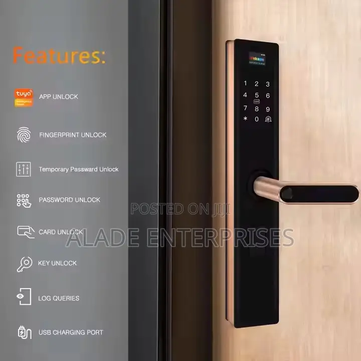 Hotel Smart Key For Front Door Wifi Tuya Smart Lock Door Fingerprint
