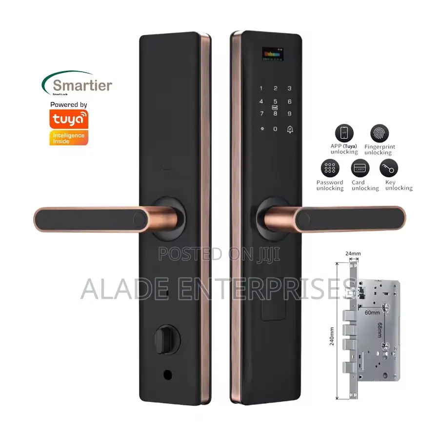 Hotel Smart Key For Front Door Wifi Tuya Smart Lock Door Fingerprint