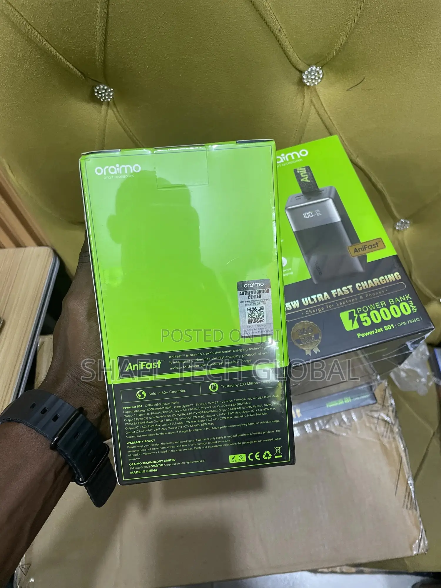 Oraimo 50,000mah Laptop Powerbank