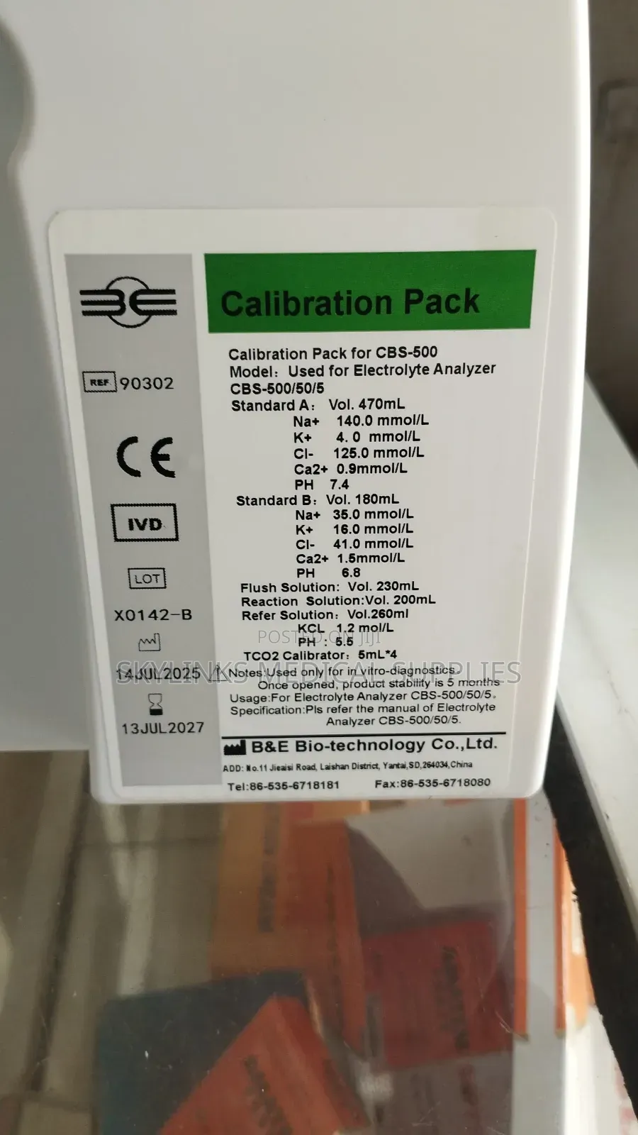 Electrolytes Analyzer Reagent