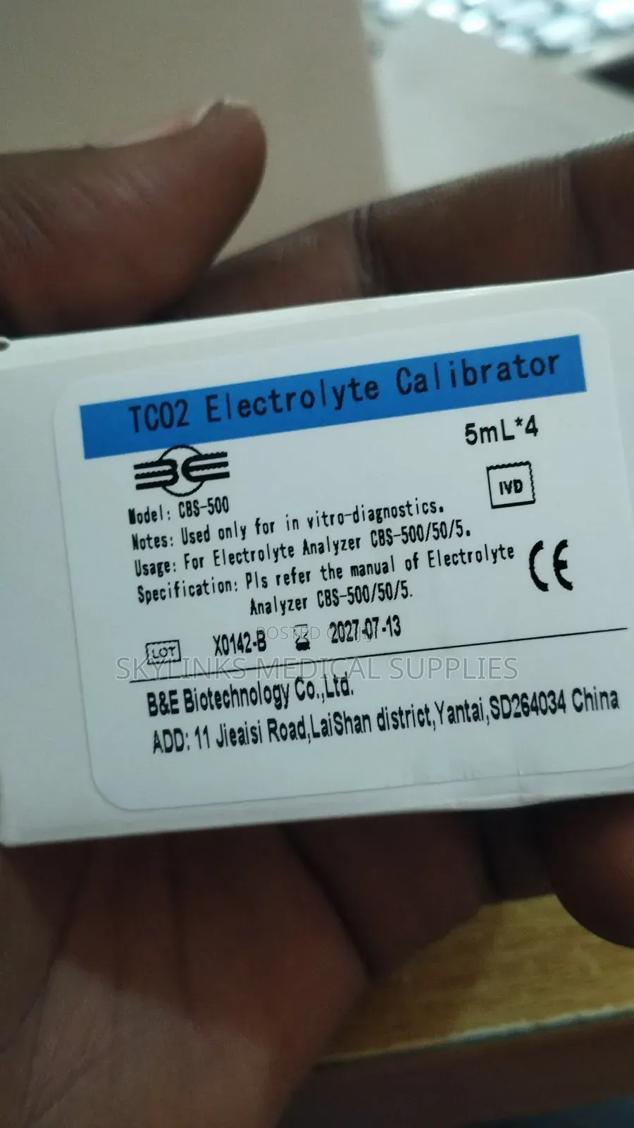 Electrolytes Analyzer Reagent