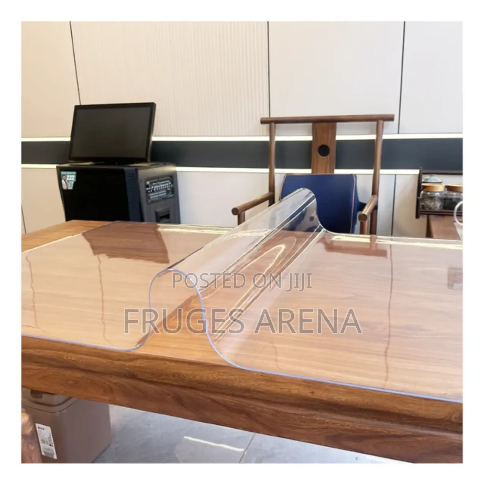 Heavy Duty 2mm PVC Dining Table Cover 2m – Clear Protector Nigeria