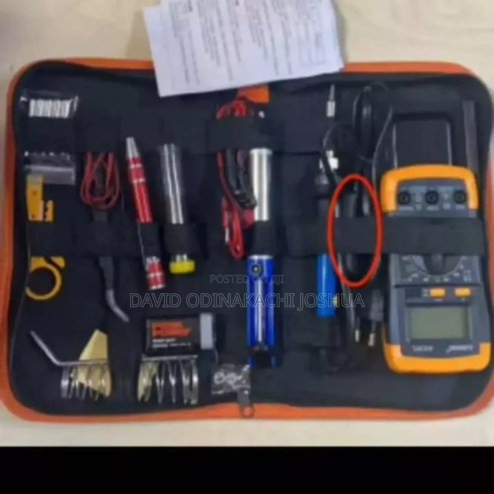 60w Adjustable Temperature Soldering Iron and a Digital Multimeter