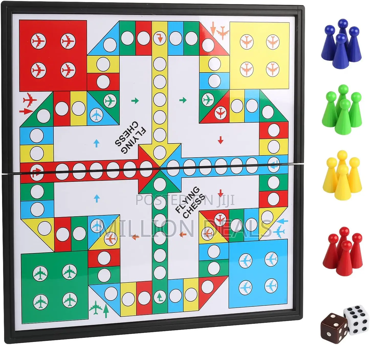 Foldable Magnetic Flying Chess Portable Board Game Set