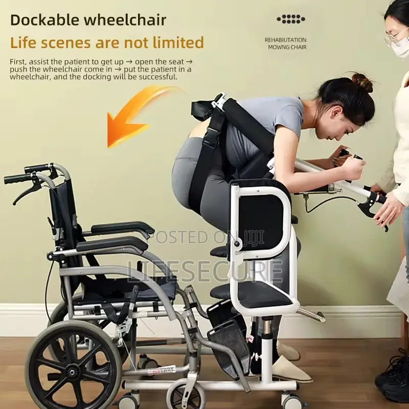 Patient Transfer Chair With Commode and Auxiliary Lift