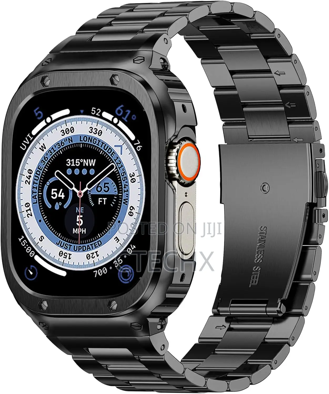 Stainless Steel Band And Case Compatible With Apple Watch Band 49mm
