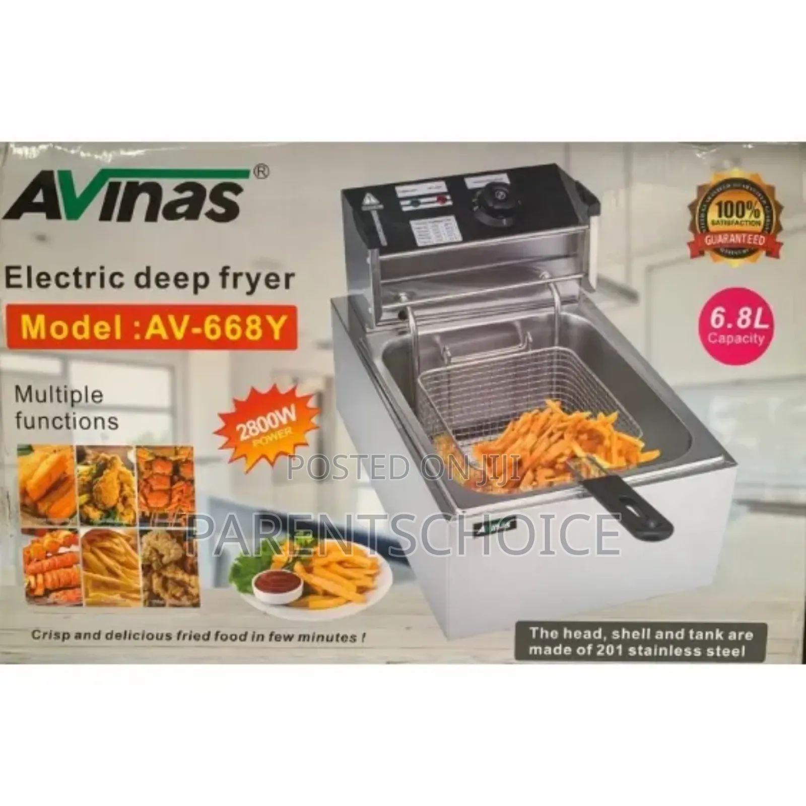Avinas 6.8l Electric Deep Fryer
