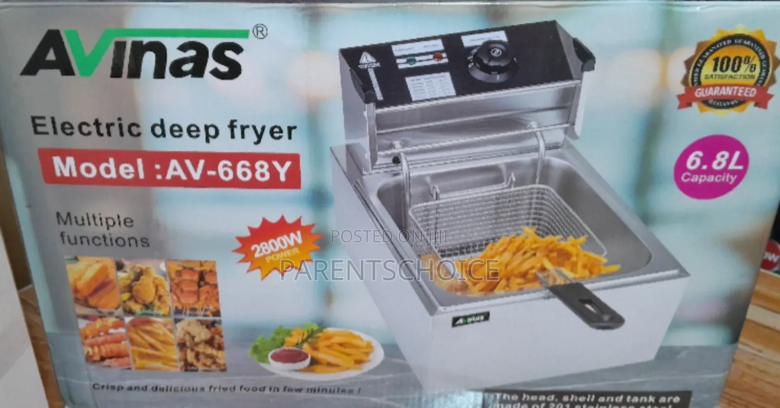 Avinas 6.8l Electric Deep Fryer