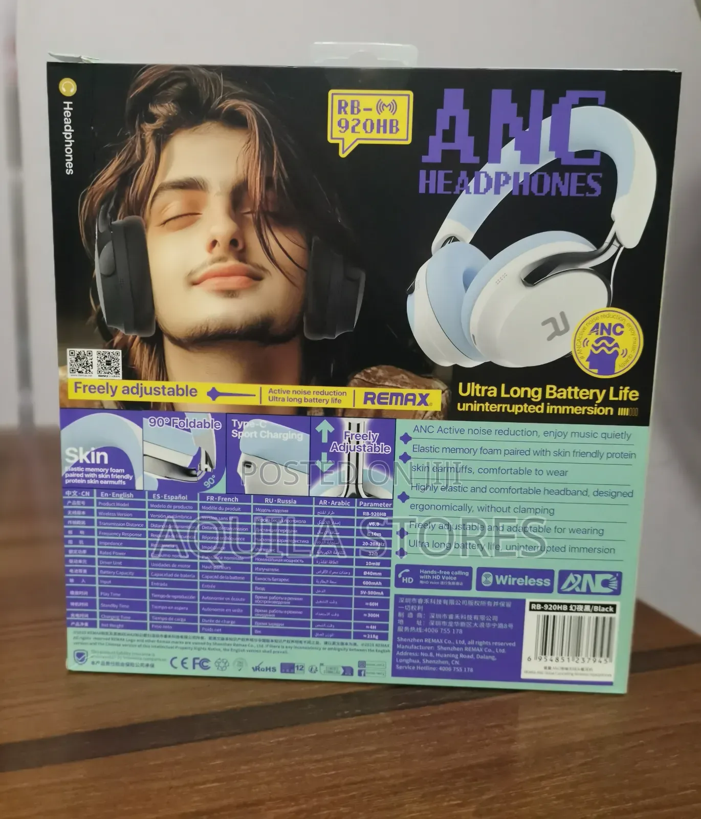 Remax Rb-920hb Anc Wireless Headphones