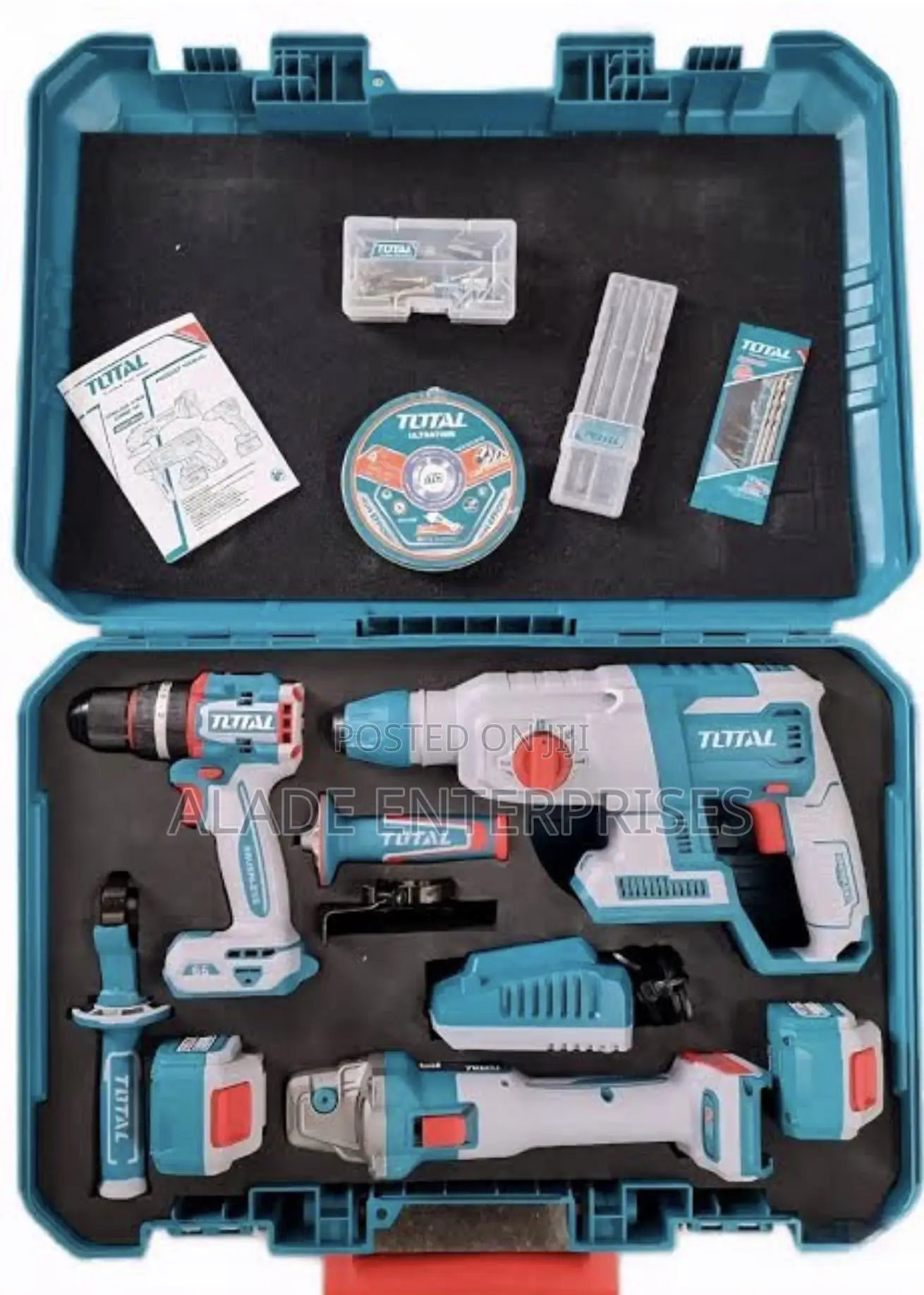 Total  3-in-1 Lithium-ion Rotary Hammer Cordless Combo Kit Brushless