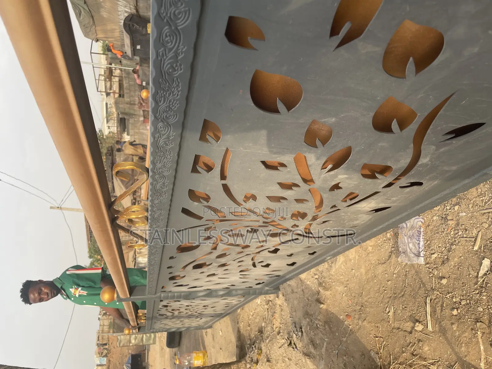 Lasercut Plant Design Balcony Railing