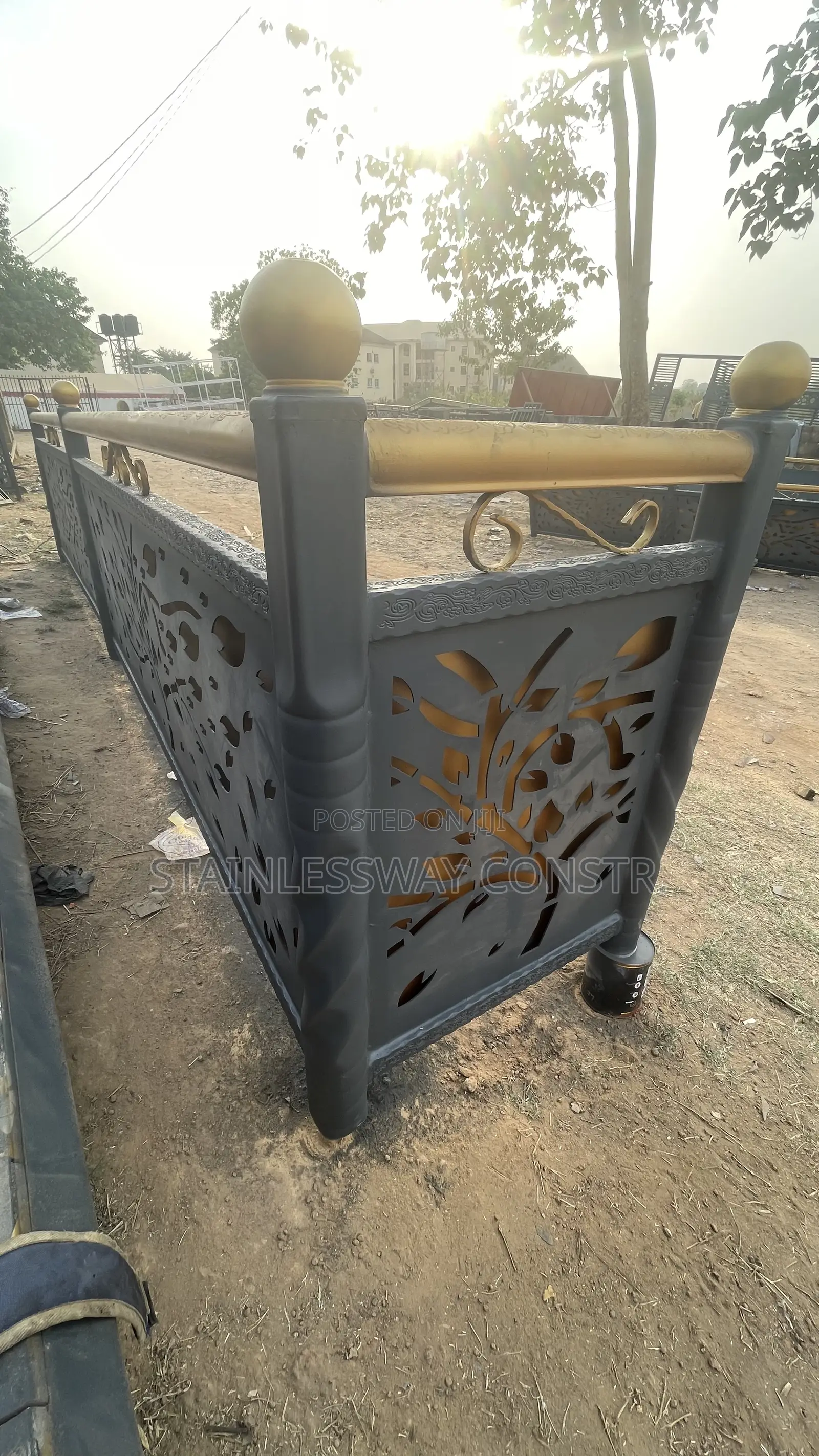 Lasercut Plant Design Balcony Railing