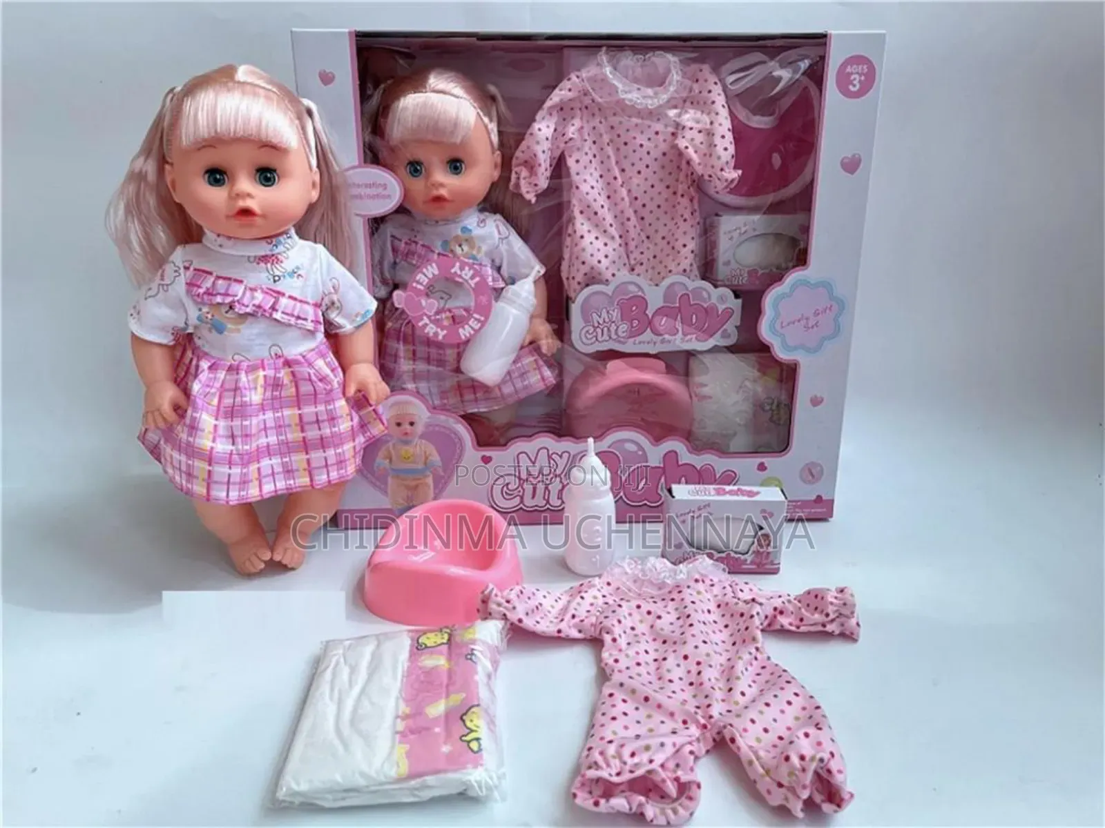 Blinking Feeding Drinking Speak Girl Doll