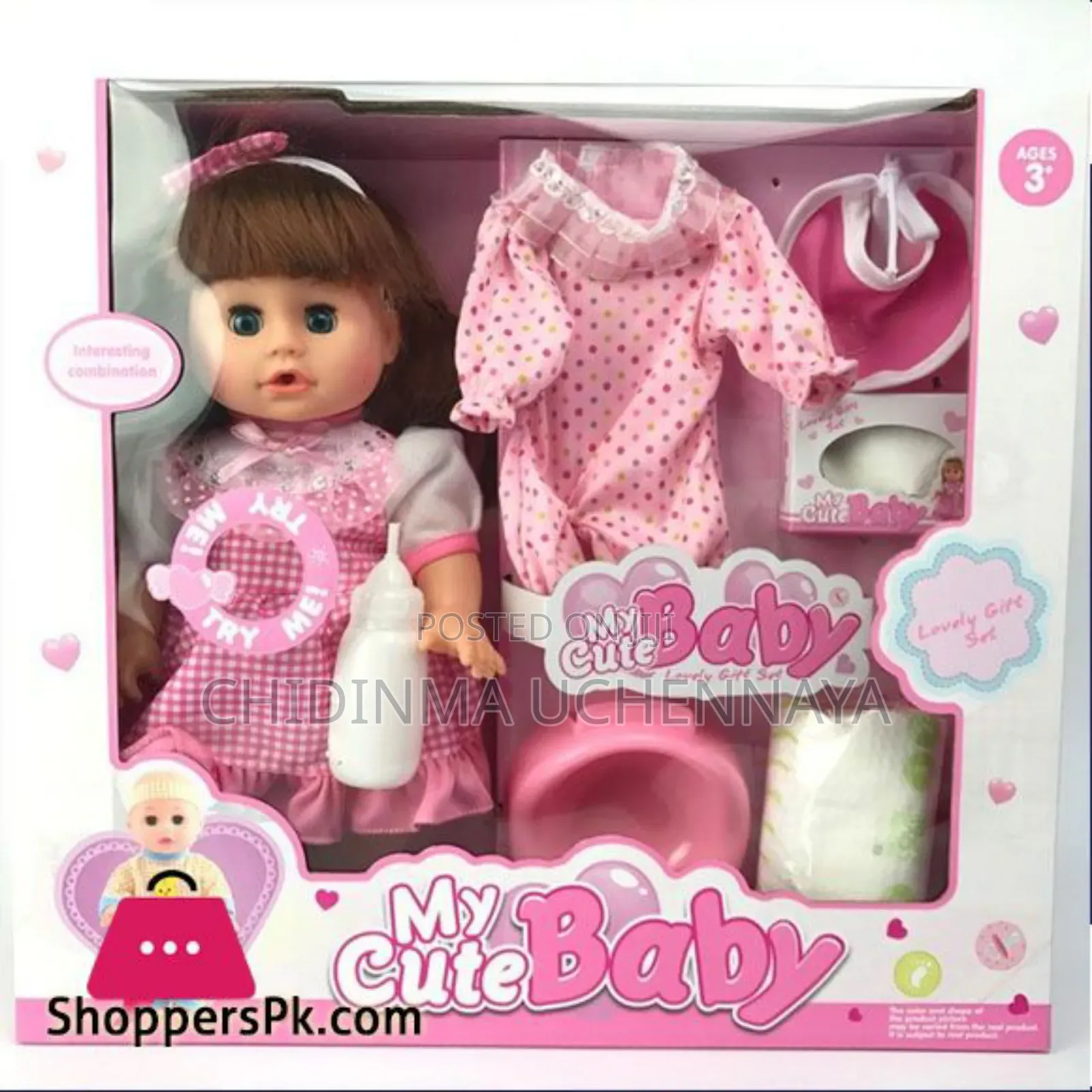 Blinking Feeding Drinking Speak Girl Doll