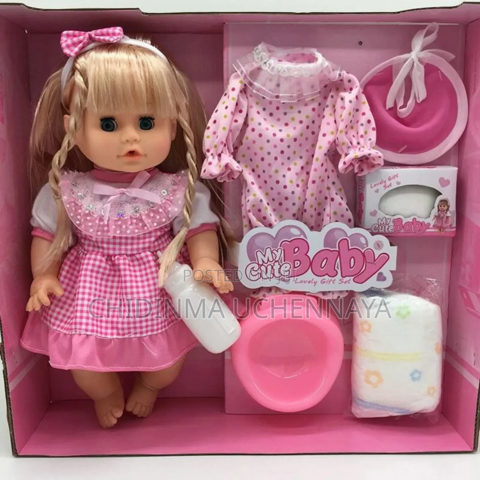 Blinking Feeding Drinking Speak Girl Doll