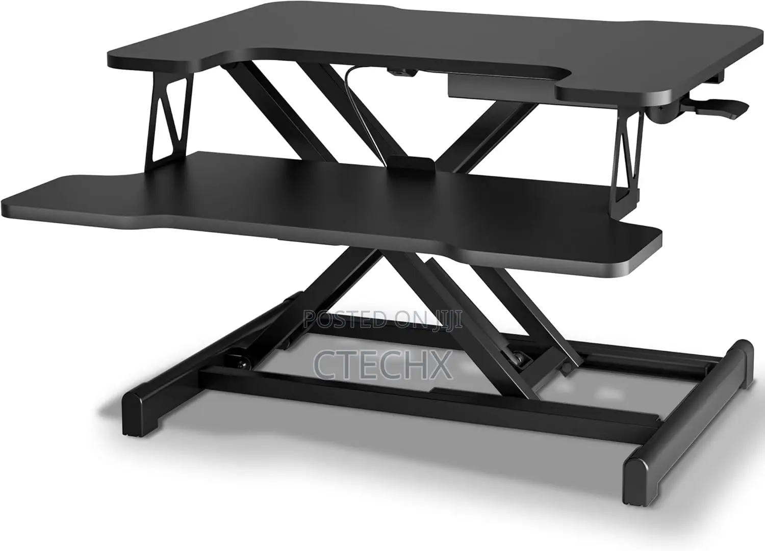 Sit-Stand Desk for Laptop, Monitor. 55cm Height Adjustable Riser