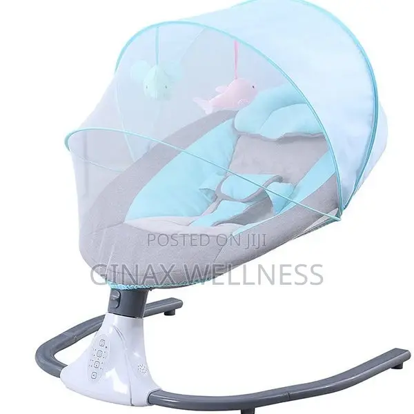 Smart Electric Baby Swing With Remote, Bluetooth Mosquito Net