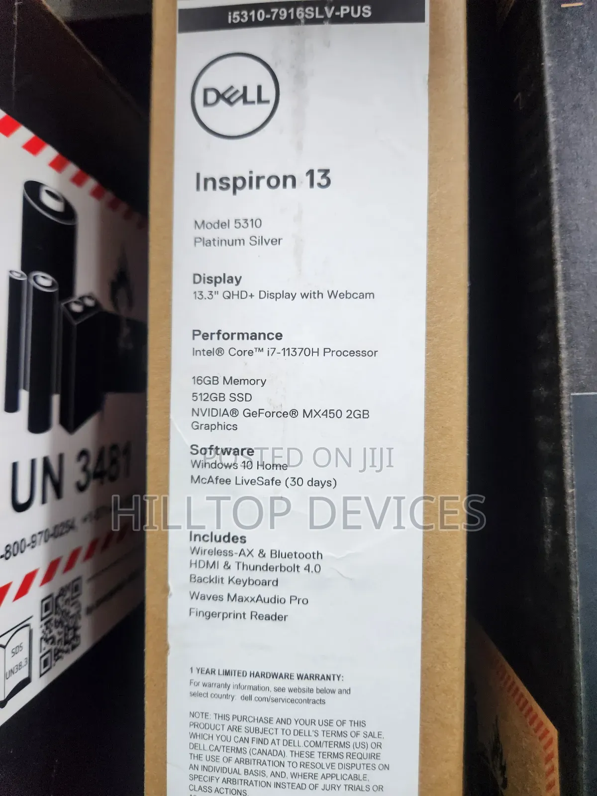 New Laptop Dell Inspiron 13 5000 16GB Intel Core i7 SSD 512GB
