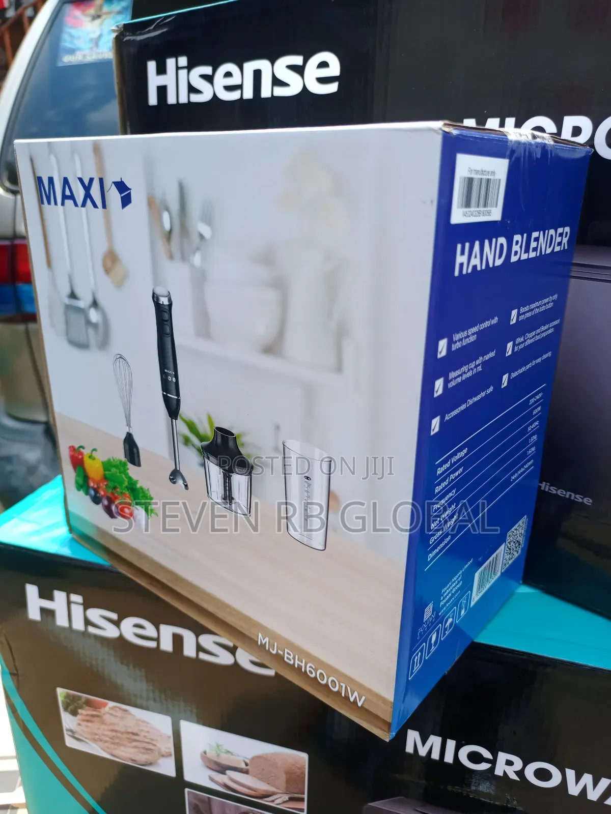 Maxi 600w Hand Blender Mixer | Mj-Bh6001w