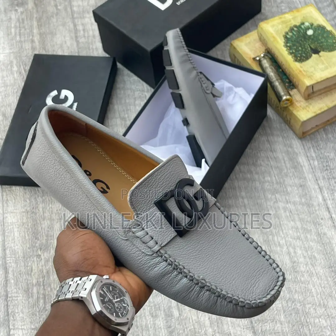 Original Dolce & Gabbana Leather Drivers Shoes For Men