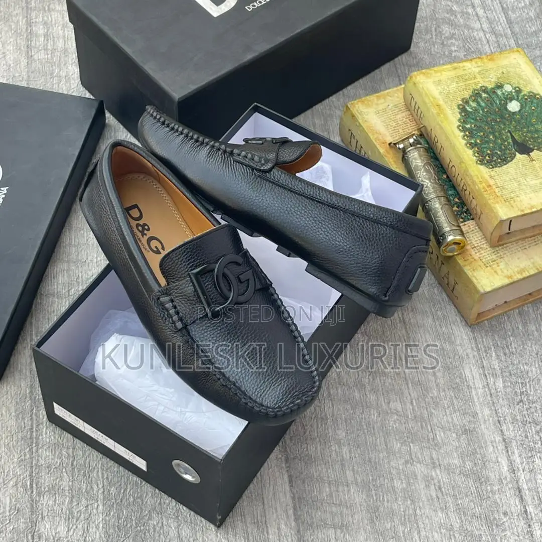 Original Dolce & Gabbana Leather Drivers Shoes For Men
