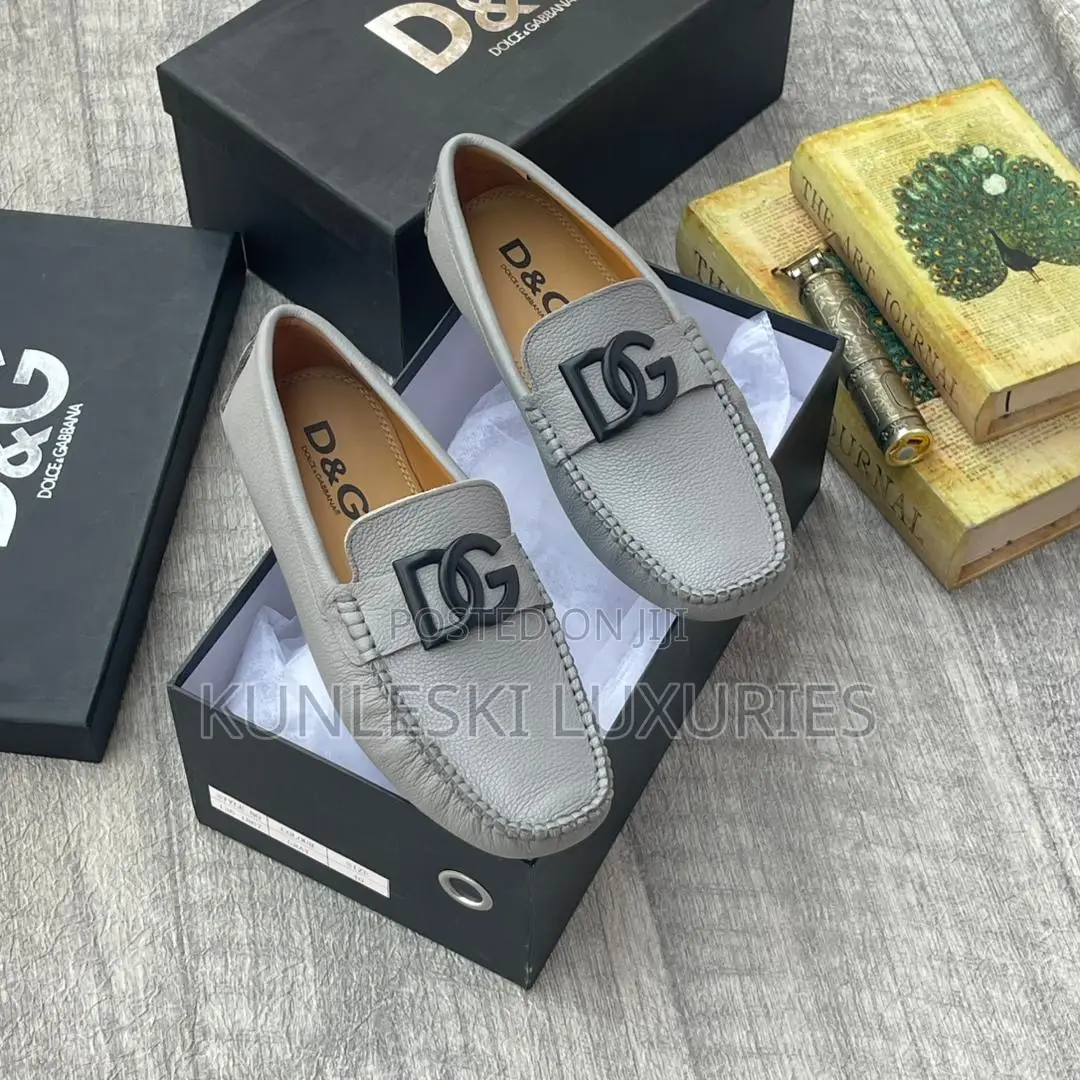 Original Dolce & Gabbana Leather Drivers Shoes For Men